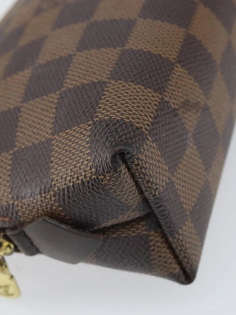 LOUIS VUITTON Damier Ebene Pochette Cosmetic PM Pouch N47516 LV Auth 169121 - Picture 15 of 16